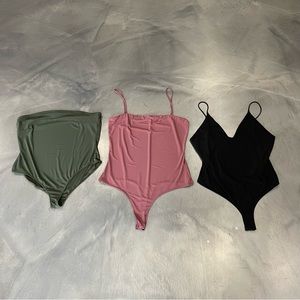 Set of 3 Fashion Nova bodysuits